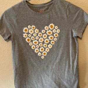 Short Sleeve Heart Theme shirt Girl's size 14